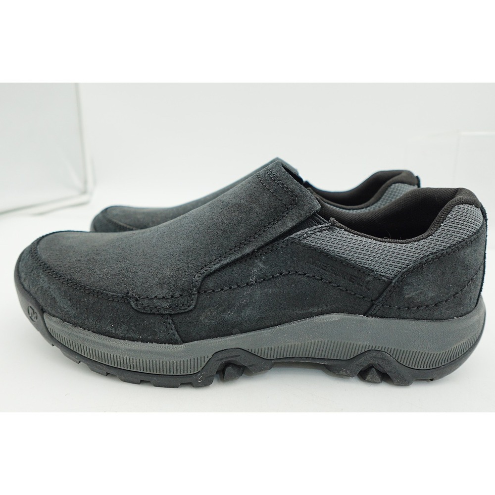 Merrell Shoes Mens 11 Anvik Pace Mocs Loafer Sneakers Black Leather